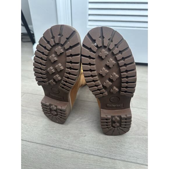 Timberland 14 inch premium calf boots wheat tan sz 6.5 women’s - Picture 5 of 6